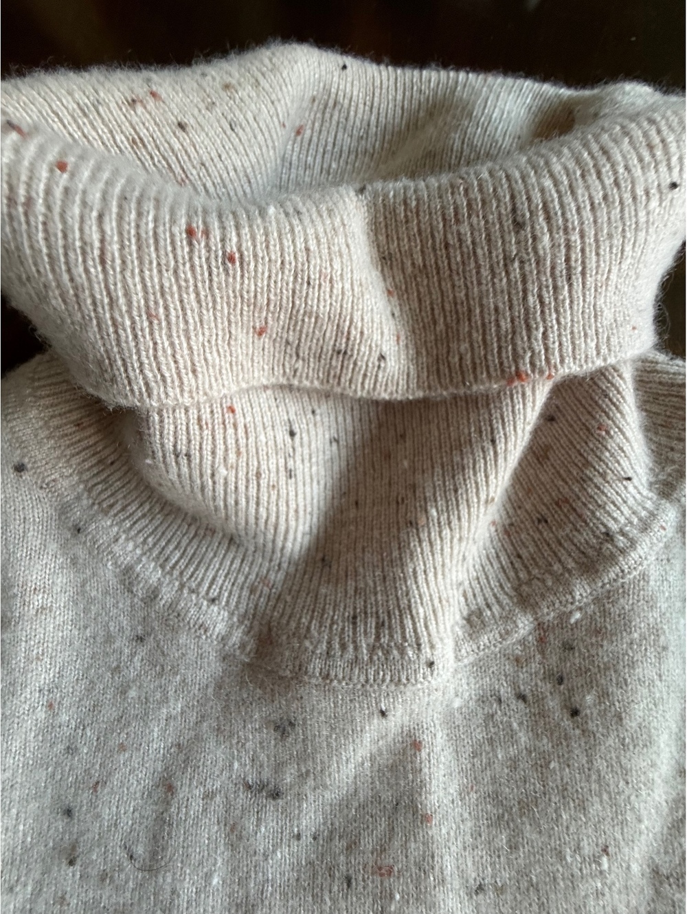 Talbots Large Cream Pure Cashmere Turtleneck Sweater - Picture 8 of 10